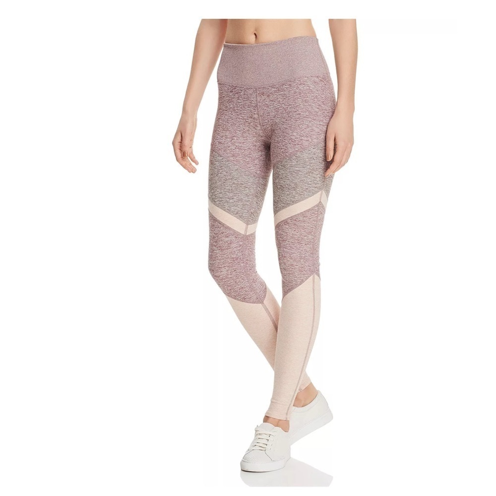 ALO Yoga Sheila High-Rise Alosoft Leggings size XS pink gray purple ALOSOFT